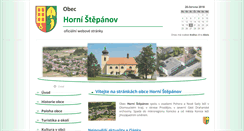 Desktop Screenshot of hornistepanov.cz
