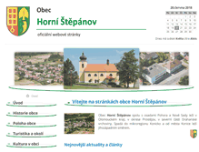 Tablet Screenshot of hornistepanov.cz